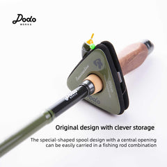 Dodo Works Tanago Micro Fishing Set - Sensitive Nano Floats, Japanese Toray Hand-Tied Line, Triangular EVA Spool & Embossed Tin Box - Professional Small Object Fishing Kit for Stream & Pond