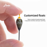 Dodo Works Tanago Micro Fishing Set - Sensitive Nano Floats, Japanese Toray Hand-Tied Line, Triangular EVA Spool & Embossed Tin Box - Professional Small Object Fishing Kit for Stream & Pond