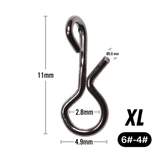 10/50pcs Fly Fishing Quick Snaps, 304 Stainless Steel Fast Change Clips for Flies and Lures, Ultra-Lightweight Nymph & Streamer Snaps, Sizes XS S M L XL