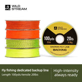 Wildstream fly fishing preparation line fly fishing reel spare filling line backing woven polyester