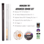 Wildstream Horizon Fly Fishing Rod, 40T+46T High Modulus Carbon Fiber, Fast Action 4-Section Stream Rod with 5A Portuguese Cork Handle & Natural Cedar Reel Seat