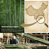 ZHUSROD Handcrafted Bamboo Fly Rod, 2-Section 2Tips Tonkin Cane Fly Fishing Rod with Double Tips, Classic Heritage Tapers (5' to 8'6", 3wt-6wt), Includes Agate Guide & Handmade Bag