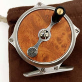 ZHUSROD レトロトラウトリール 耐腐食性 海水・淡水対応 フライリールバッグ付き