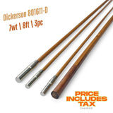 7wt | 8ft | 3pc | bamboo fly rod blank | Dickerson 801611-D