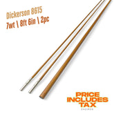 7wt | 8ft 6in  | 2pc | bamboo fly rod blank | Dickerson 8615