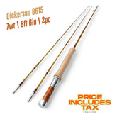 7wt | 8フィート6インチ | 2ピース | 竹製フライロッド | Dickerson 8615