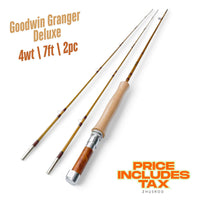 4wt | 7ft  | 2pc | bamboo fly rod | Goodwin Granger Deluxe