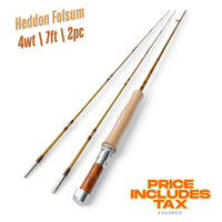 4wt | 7ft  | 2pc | bamboo fly rod | Heddon Folsum
