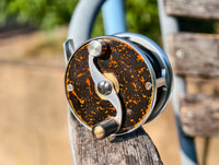 Black-12 | Mother-of-Pearl Inlay Lacquer Fly Reel, Fujian Traditional Craft, Dazzling Luster, Lightweight Corrosion-Resistant Fishing Reel