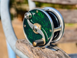 Green-6 | Mother-of-Pearl Inlay Lacquer Fly Reel, Fujian Traditional Craft, Dazzling Luster, Lightweight Corrosion-Resistant Fishing Reel