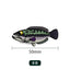 UDOLURE Embroidered Fish Velcro Patches - 2" Cartoon Bass, Mandarin Fish, Military Fish Morale Badges - Tactical Hook and Loop Armband for Fishing Backpack, Gear Bag, Clothing - 1PC