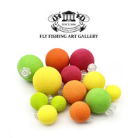 Fly Fishing Art Gallery EVA Foam Strike Indicators - Quick Release Fly Fishing Floats, High Visibility Floating Ball for Lures & Leads, 12mm-25mm Multi-Size Set for Various Line Diameters