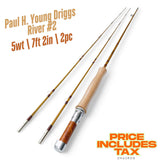 5wt | 7ft 2in | 2pc | 竹製フライロッド | Paul H. Young Driggs River #2
