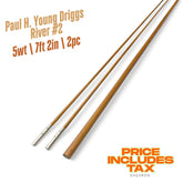 5wt | 7ft 2in | 2pc | bamboo fly rod blank | Paul H. Young Driggs River #2