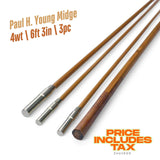4wt | 6ft 3in | 3pc | bamboo fly rod blank | Paul H. Young Midge