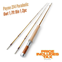 6wt | 7ft 9in  | 2pc | bamboo fly rod | Payne 214 Parabolic