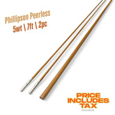 5wt | 7ft | 2ピース | 竹製フライロッドブランク | フィリップソン ピアレス