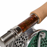 ZHUSROD Anodized Aluminum & Hardwood Fly Reel Seat - Down-Locking 96mm Lightweight Design