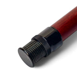 ZHUSROD | Dark Red Hardwood Fly Reel Seat | Anodized Aluminum Down-Locking Design | 92mm Length | 21g Ultralight