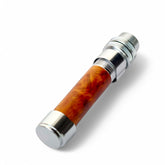 ZHUSROD | 天然木 + 陽極酸化アルミニウムフライリールシート | 長さ100mm | ロック機構 | 超軽量設計