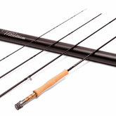 Wildstream Horizon Fly Fishing Rod, 40T+46T High Modulus Carbon Fiber, Fast Action 4-Section Stream Rod with 5A Portuguese Cork Handle & Natural Cedar Reel Seat