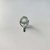 10 mm mintgrön/agat flugspöavskalningsguide/blank nickelsilverram