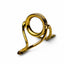 ZHUSROD G7 gold-plated nickel silver stripping guide for bamboo fly rods, front view