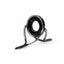 ZHUSROD dark agate fly rod stripping guide with bright nickel silver frame, front product view