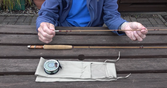 Wild Trout On Split Cane. Scottish Small Stream Fly Fishing