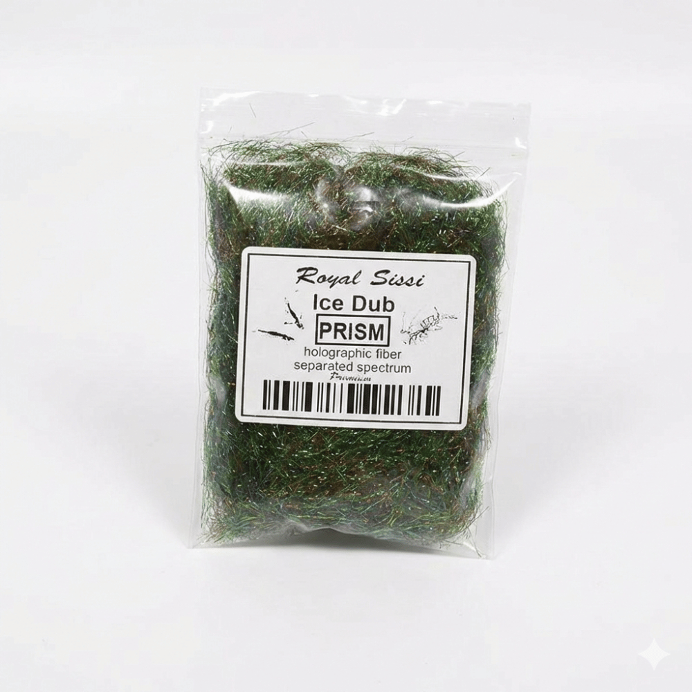 Royal Sissi 15-Color Prism Ice Dubbing Fiber, Iridescent Synthetic Fly Tying Materials for Nymphs and Streamers, Pr | ZHUSROD