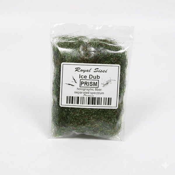 Royal Sissi 15-Color Prism Ice Dubbing Fiber, Iridescent Synthetic Fly Tying Materials for Nymphs and Streamers, Pr | ZHUSROD