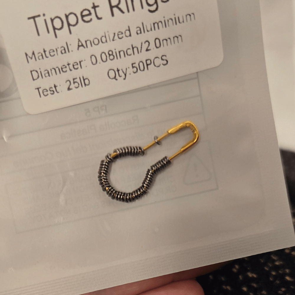 10/20/50 Pack Fly Fishing Tippet Rings - Seamless Nickel-Plated Stainless Steel O-Rings, Ultra-Lightweight Low Prof | ZHUSROD