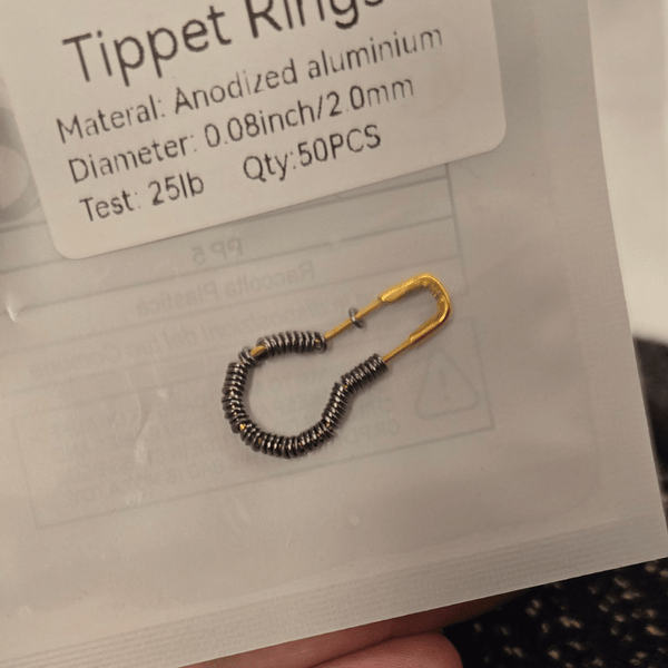10/20/50 Pack Fly Fishing Tippet Rings - Seamless Nickel-Plated Stainless Steel O-Rings, Ultra-Lightweight Low Prof | ZHUSROD