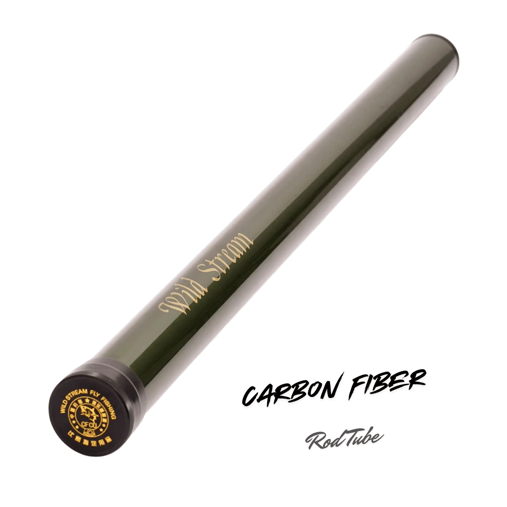 Wild Stream Fly Fishing Rod Case Tube, Professional Travel Protector for 4-Section Rods, Premium Carbon Fiber, Avia | ZHUSROD