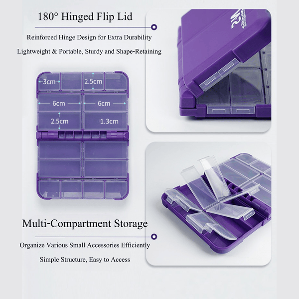 N.S Black Hole Fishing Tackle Box Iris Purple Lure Case Organizer Multi-Compartment - Lifestyle View | ZHUSROD
