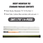 WILDSTREAM Rocky Mountain Fly Fishing Rod, 4-Piece Medium-Fast Action Fly Rod, 24T/30T Carbon Fiber Blank with PacBay Snake Guides & 3A Cork Handle (7ft-10ft, 3wt-12wt)