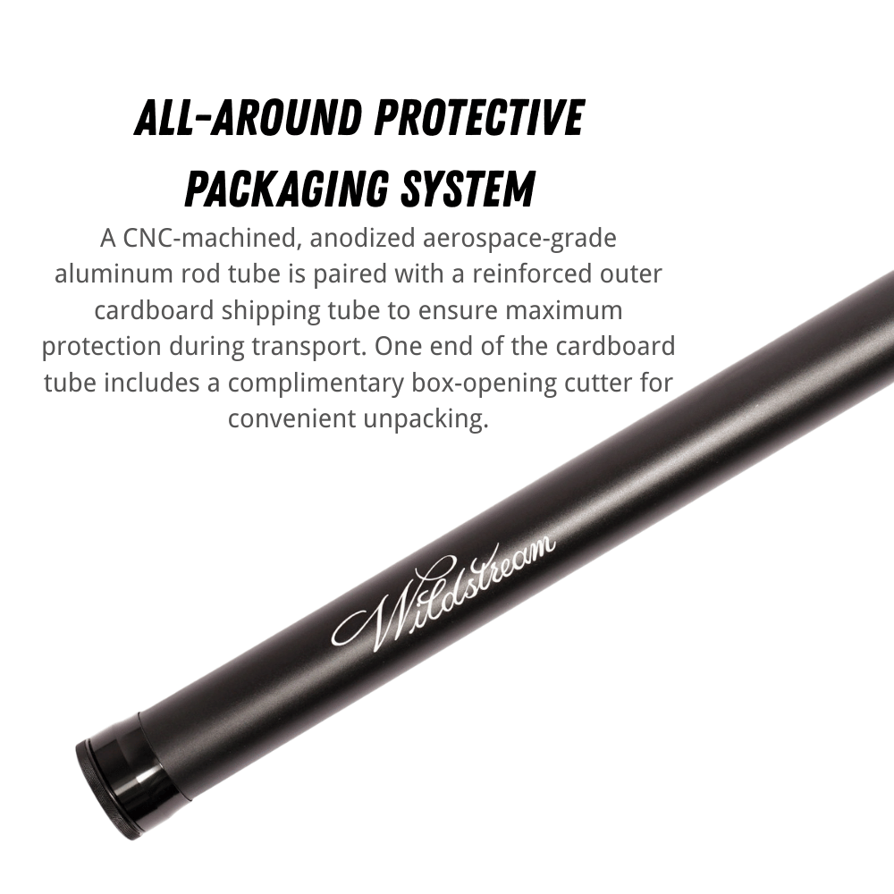 Wildstream Horizon Fly Fishing Rod, 40T+46T High Modulus Carbon Fiber, Fast Action 4-Section Stream Rod with 5A Por | ZHUSROD