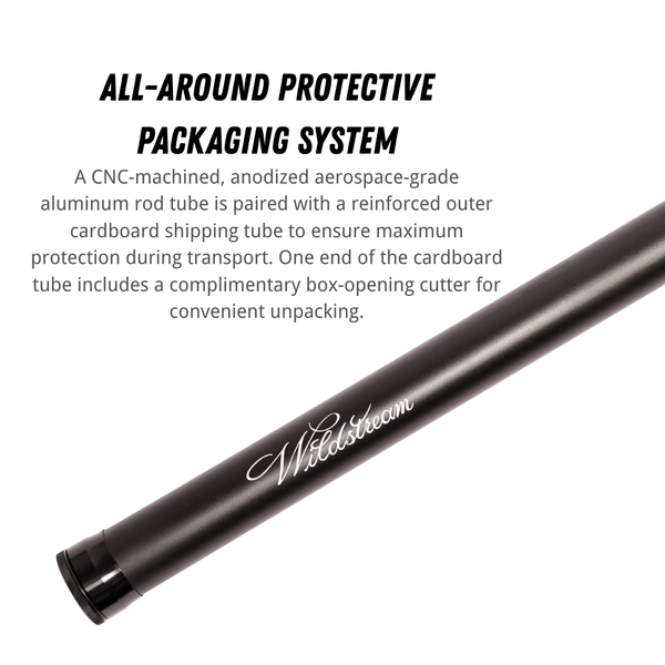 Wildstream Horizon Fly Fishing Rod, 40T+46T High Modulus Carbon Fiber, Fast Action 4-Section Stream Rod with 5A Por | ZHUSROD