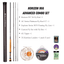 Wildstream Horizon Fly Fishing Rod, 40T+46T High Modulus Carbon Fiber, Fast Action 4-Section Stream Rod with 5A Portuguese Cork Handle & Natural Cedar Reel Seat