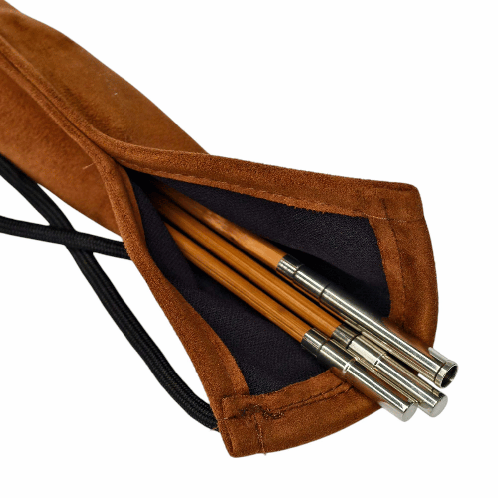 Handcrafted Bamboo Fly Rod Blank with Pre-Installed Nickel Silver Ferrules, 2-Section 2tips Tonkin Cane, Classic Heritage Tapers (5' to 8'6", 3wt-6wt)