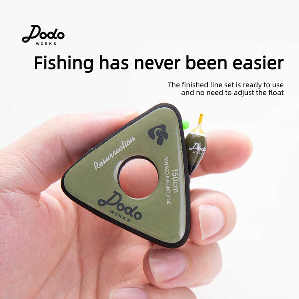Dodo Works Tanago Micro Fishing Set - Sensitive Nano Floats, Japanese Toray Hand-Tied Line, Triangular EVA Spool & | ZHUSROD