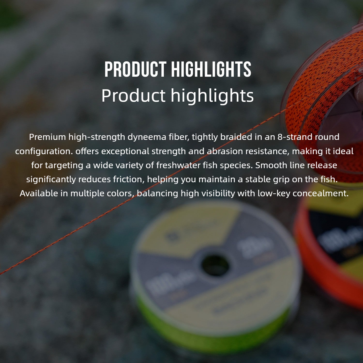 Wildstream fly fishing preparation line fly fishing reel spare filling line backing woven polyester Secondary image