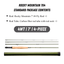 WILDSTREAM Rocky Mountain Fly Fishing Rod, 4-Piece Medium-Fast Action Fly Rod, 24T/30T Carbon Fiber Blank with PacBay Snake Guides & 3A Cork Handle (7ft-10ft, 3wt-12wt)
