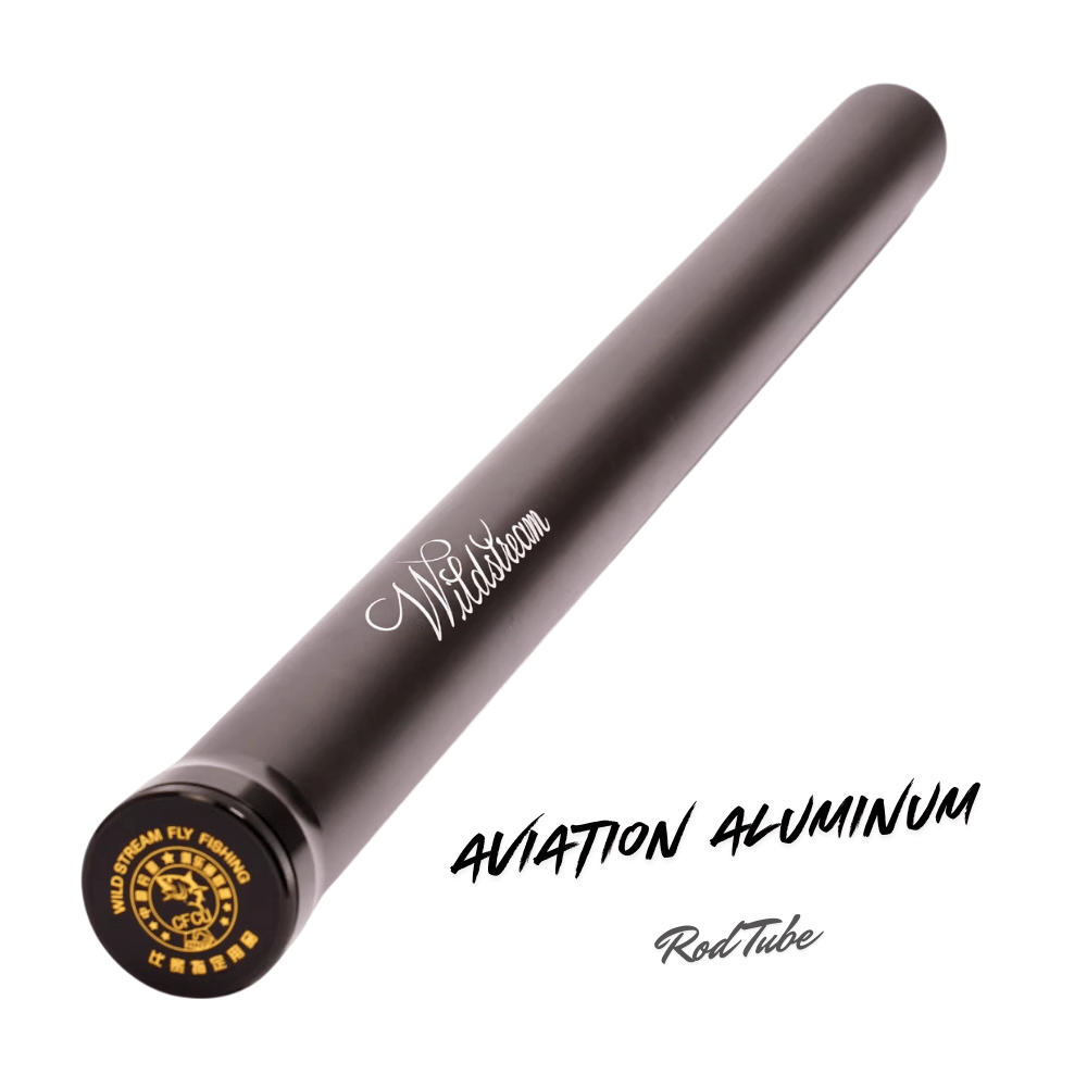 Wild Stream Fly Fishing Rod Case Tube, Professional Travel Protector for 4-Section Rods, Premium Carbon Fiber, Aviation Aluminum & 600D Oxford Options, Fits 7.5ft to 10.5ft Rods Secondary image