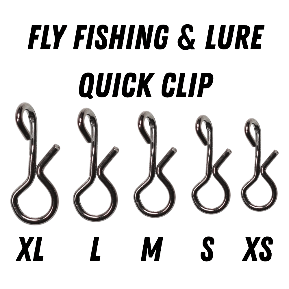 10/50pcs Fly Fishing Quick Snaps, 304 Stainless Steel Fast Change Clips for Flies and Lures, Ultra-Lightweight Nymp | ZHUSROD