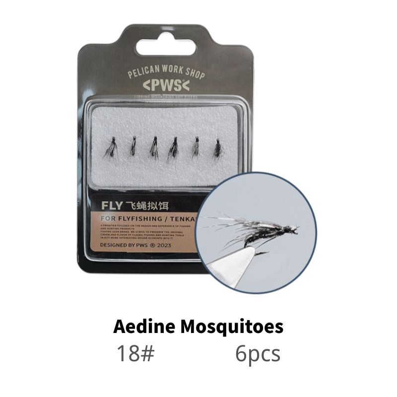 PWS Premium Hand-Tied Fly Fishing Flies Assortment - Dry Flies, Nymphs, Woolly Buggers for Trout Bass Panfish - Ten | ZHUSROD Main image