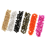 25pcs JigOff Tungsten Beads, Teardrop Offset Fly Tying Beads for Nymphs and Jigs, Fast Sinking Snag-Resistant Weighting Material, 2.0mm-6.3mm