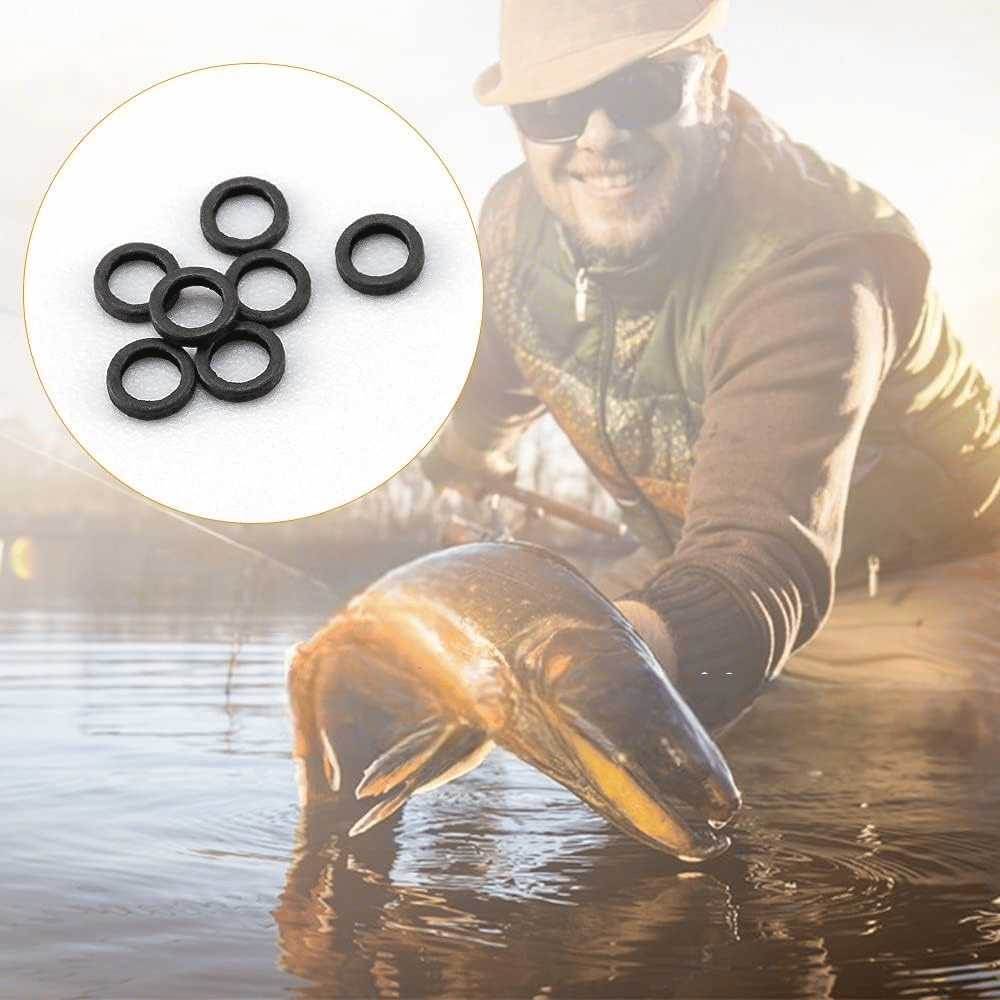 10/20/50 Pack Fly Fishing Tippet Rings - Seamless Nickel-Plated Stainless Steel O-Rings, Ultra-Lightweight Low Prof | ZHUSROD