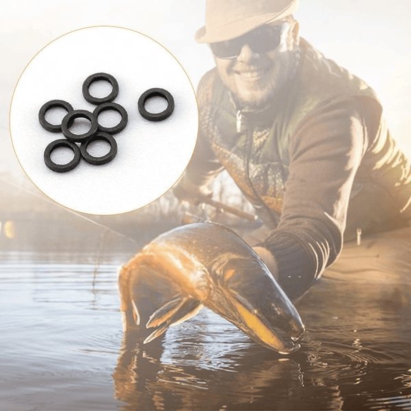 10/20/50 Pack Fly Fishing Tippet Rings - Seamless Nickel-Plated Stainless Steel O-Rings, Ultra-Lightweight Low Prof | ZHUSROD