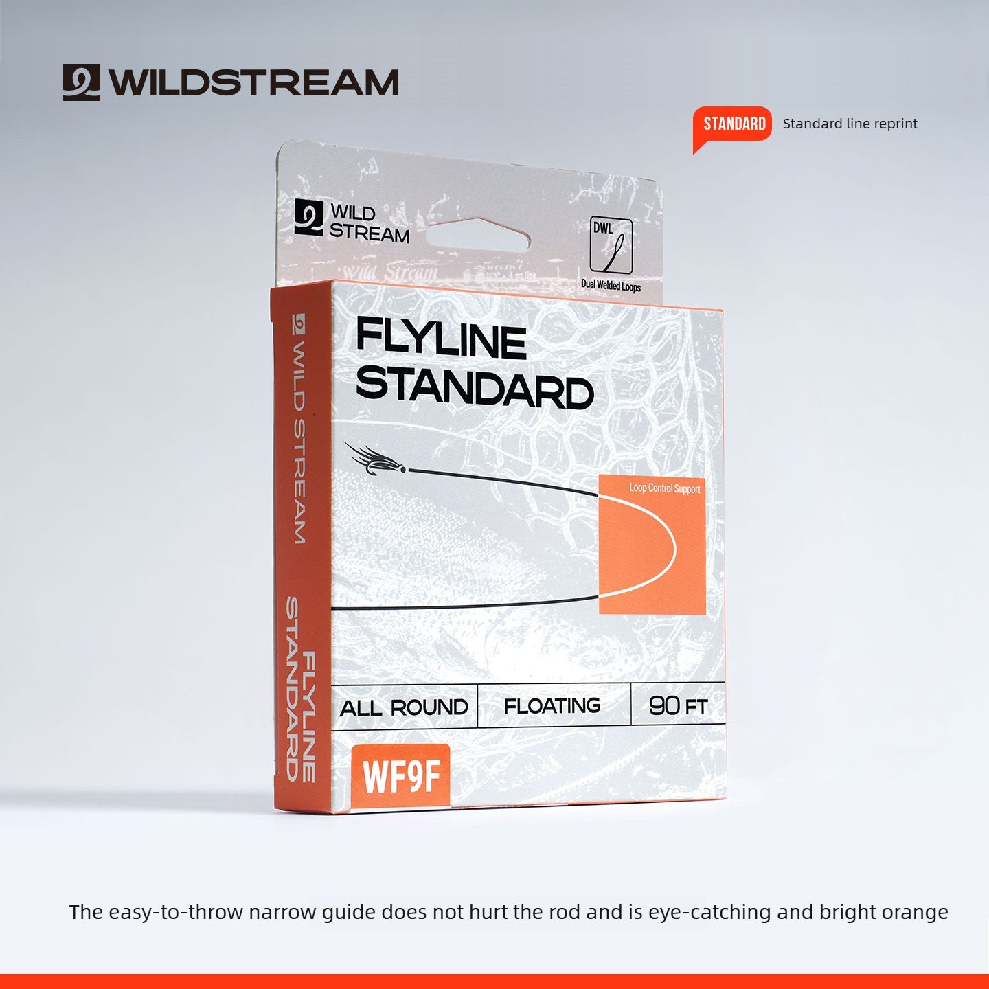 Wildstream WF Floating Fly Fishing Line - 90ft Weight Forward with Dual Welded Loops - Ultra-Smooth Coating All-Pur | ZHUSROD Main image